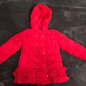 Girls Red Olivia by Gymboree Puffer Coat